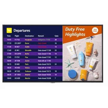 LG 49" képátló 49UH7F kirakati LFD monitor FHD 700 nits fényerő